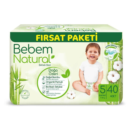 Bebem Natural Fırsat Junior 5 No 40'lı