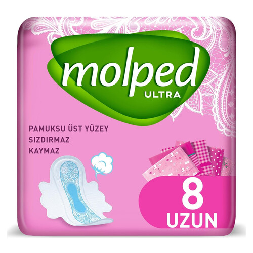 Molped Ultra Anatomik Uzun 8'li Ped