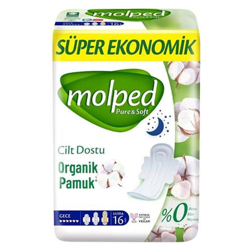 Molped Pure & Soft Gece  Süper Eko 16'lı