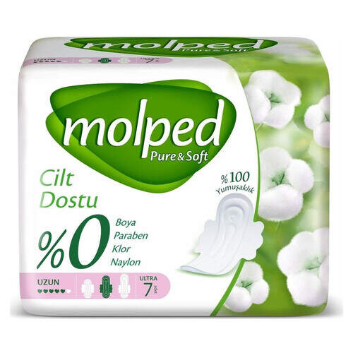 Molped Pure & Soft Uzun Tekli 7'li Ped