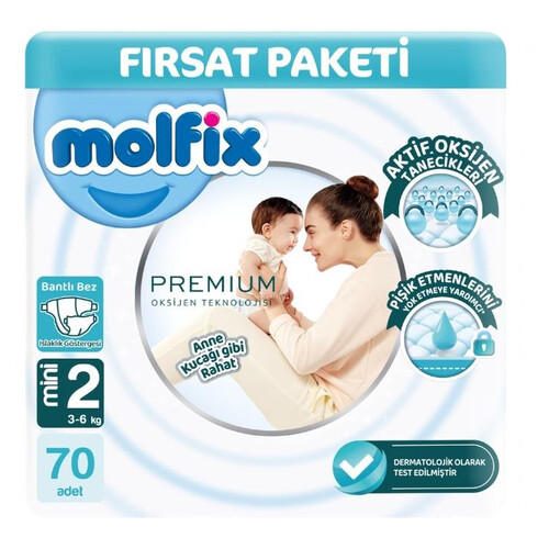 Molfix Fırsat Paketi Premium Mini 70'li