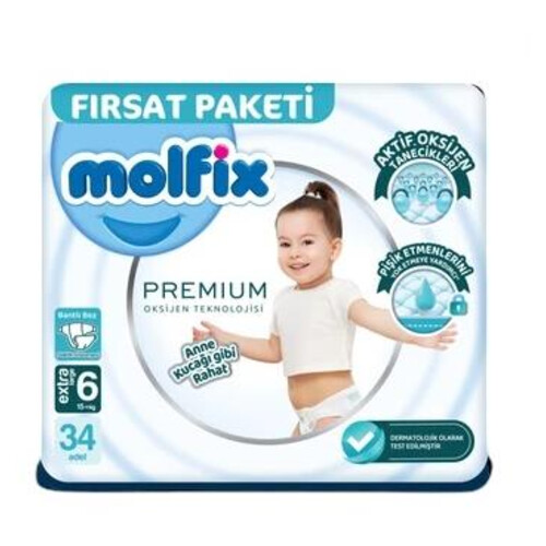 Molfix Fırsat Paketi Premıum E.large 34'lü