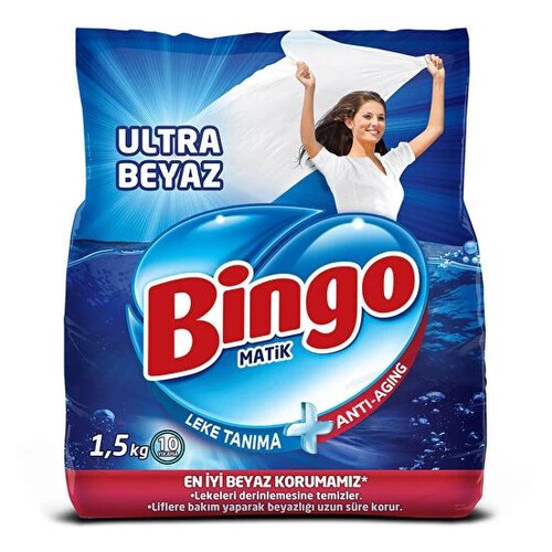 Bingo Matik Konsantre Ultra Beyaz 1500 Gr.