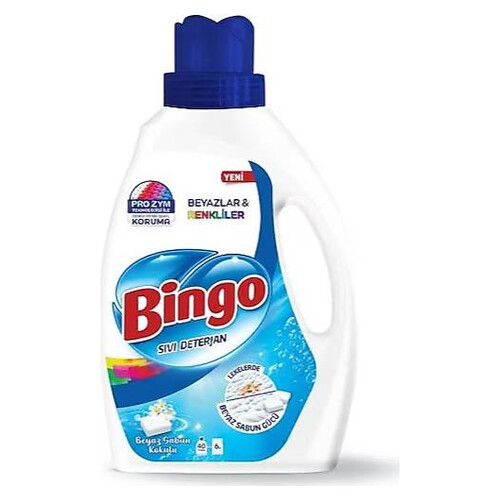 Bıngo Sıvı Beyaz Sabun Kokulu  Beyaz&renkli 2600 Ml