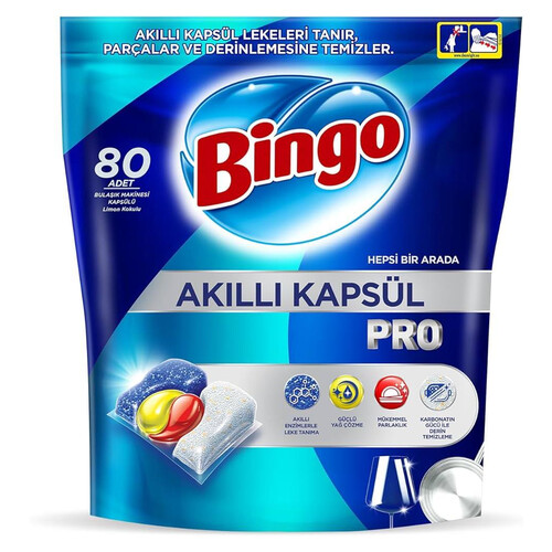 Bıngo Bulaşık Kapsulü Pro 80 Li