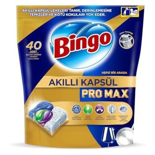 Bingo Bulaşık Kapsulü Pro Max 40'lı