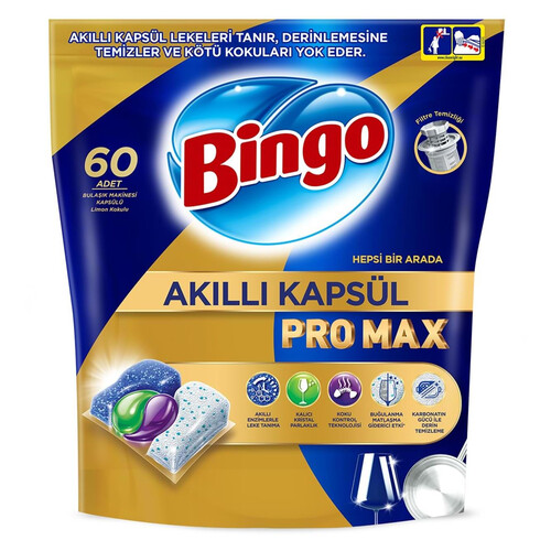 Bingo Bulasık Kapsulü Pro Max 60'lı