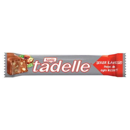 Tadelle Şekersiz Fındık Dolgulu Çikolata 20 Gr.