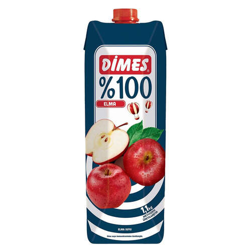 Dimes Premium Meyve Suyu %100 Elma 1 Lt.