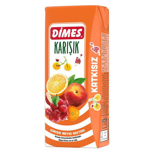 Dimes Karışık Meyve Suyu 200 Ml.