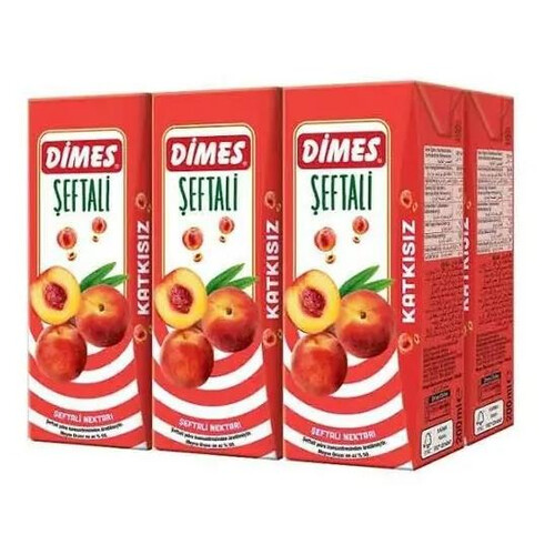 Dimes Meyve Suyu Şeftali 200ml. 6'lı