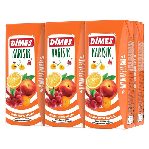 Dimes Meyve Suyu Karışık 6*200 Ml
