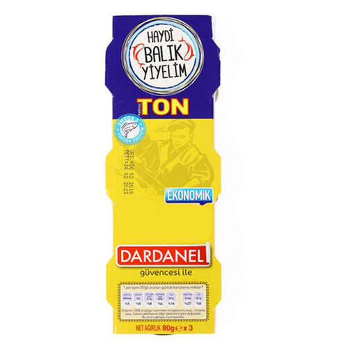 Dardanel Ekonomik Ton Balık 3x80 Gr.