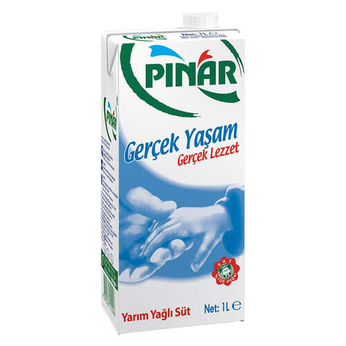 Pınar Yarım Yağlı Süt 1 Litre