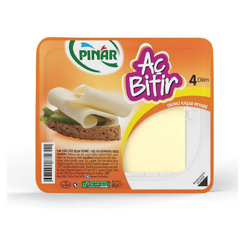 Pınar Aç Bitir Dilimli Kaşar 60 Gr.