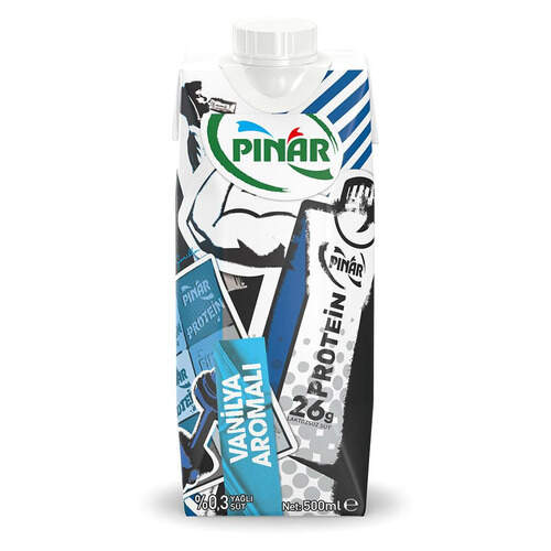 Pınar Protein Vanilyalı Süt 500 Ml.