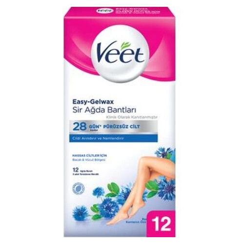 Veet Ağda Bandı Hassas 12 Li