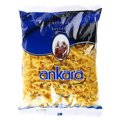 Ankara Makarna Klasik Farfella Kelebek 500 Gr.