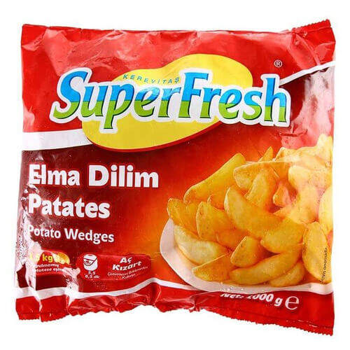 Super Fresh Elma Dilimli Patates 1000 Gr