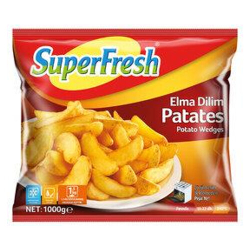 Super Fresh Elma Dilimli Patates 1000 Gr