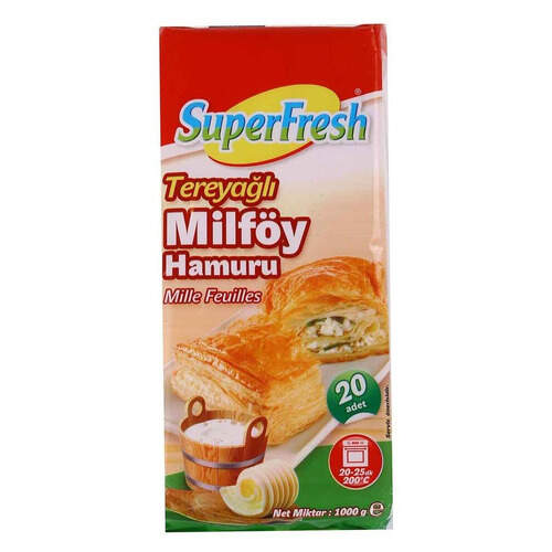 Super Fresh Tereyağlı Milföy 1000 Gr.