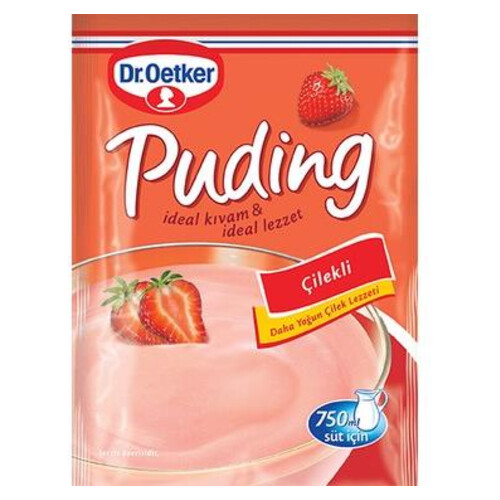 Dr. Oetker Çilekli Puding 125 Gr.