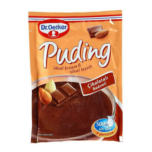 Dr. Oetker Çikolatalı Bademli Puding 104 Gr.