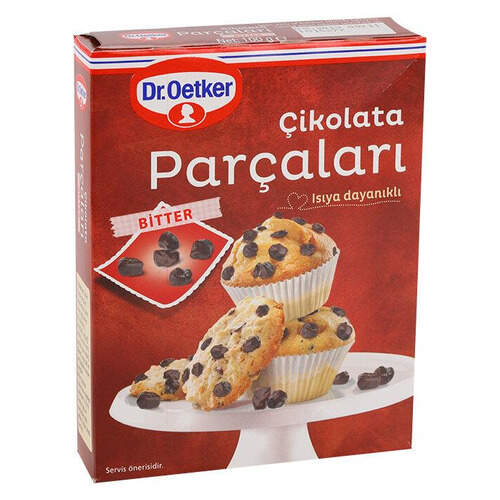 Dr. Oetker Çikolata Parçaları Bitter 70 Gr.