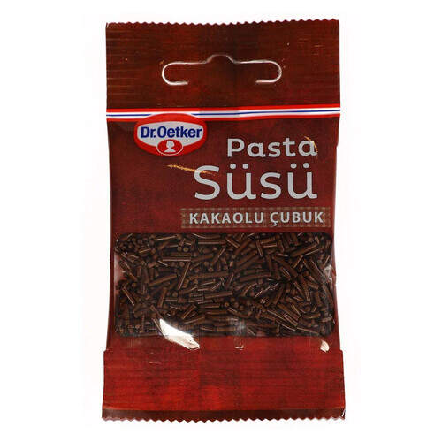 Dr. Oetker Kakaolu Çubuk Pasta Süsü 10 Gr.