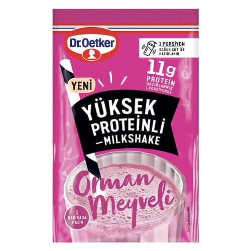 Dr Oetker Milkshake Protein Orman Meyveli 15 Gr