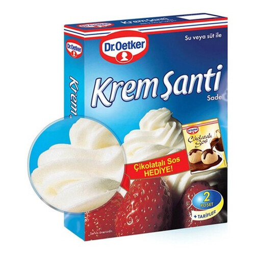Dr Oetker 2 Krem Şanti Çikolatalı Sos Hediye