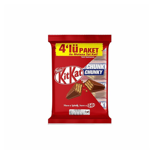 Nestle Kitkat Çikolata Kaplı Gofret 4x38 G