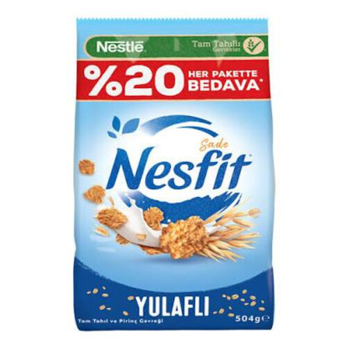 Nestle Nesfit %20 Buğday Pirinç Gevreği 504 Gr Sade