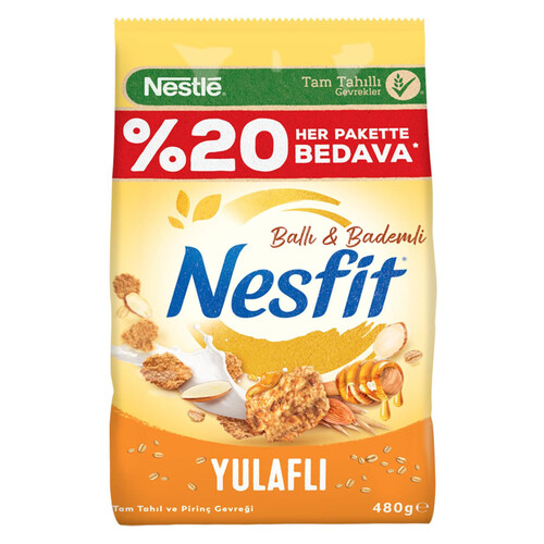 Nestle Nesfit %20 Ballı Bademli 480 Gr.