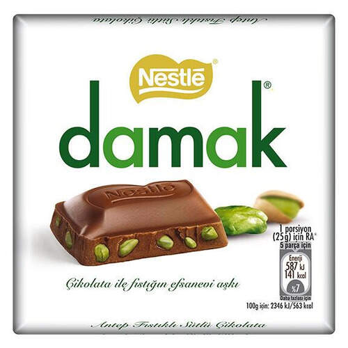 Nestle Damak Antep Fıstıklı Çikolata 65 Gr.