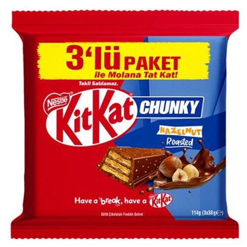 Nestle Kitkat 3'lü 114 Gr