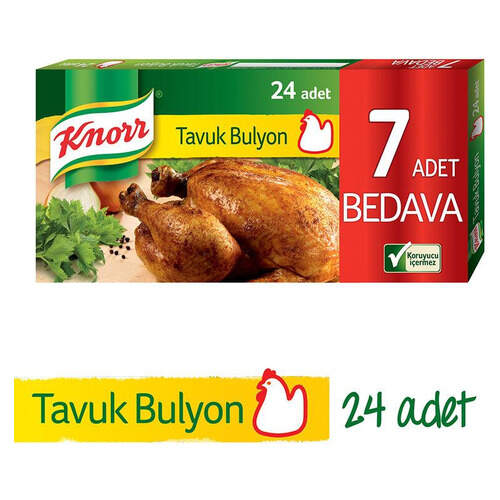 Knorr Bulyon Tavuk Suyu 24'lü Tablet 240 Gr.