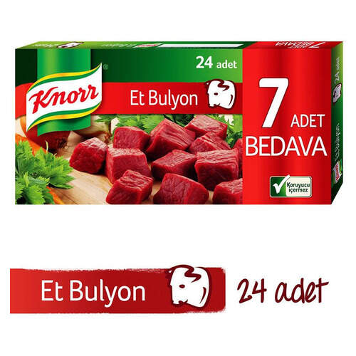 Knorr Bulyon Et Suyu 24'lü Tablet 240 Gr.