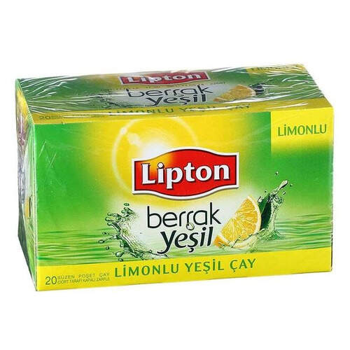 Lipton Berrak Yeşil Çay Limonlu Bardak Poşet 30 Gr.