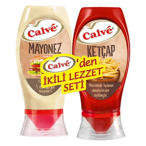 Calve 2 Li Ketcap 540 Gr. (tatlı) + Mayonez 600 Gr.