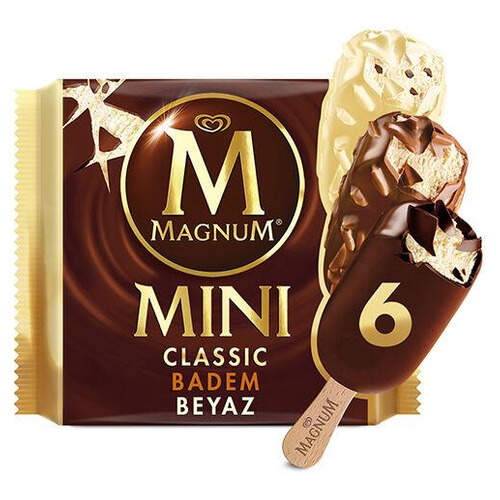 Magnum Mini Classic Badem Beyaz 6x60 Ml.