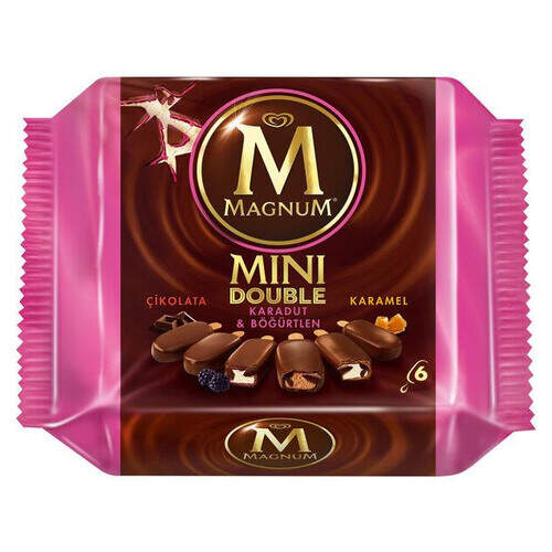 Magnum Mini Double Çikolata-karadut&böğürtlen-karamel 6x60 Ml