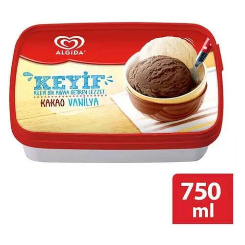 Algida Keyif Kakao-vanilya 750 Ml.