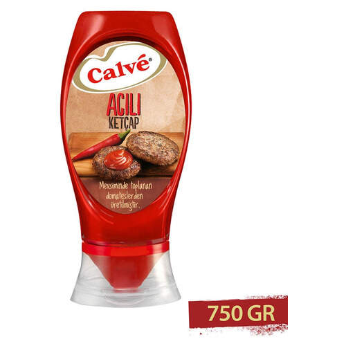 Calve Ketçap 600 Gr. (acılı)