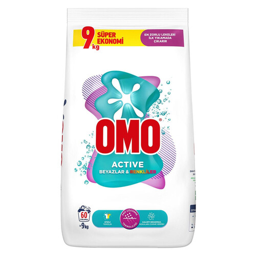 Omo Matik Active Renkliler 9000 Gr