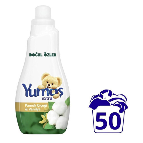 Yumoş Extra Yumuşatıcı Vanilya Pamuk Çiçeği 1200 Ml.