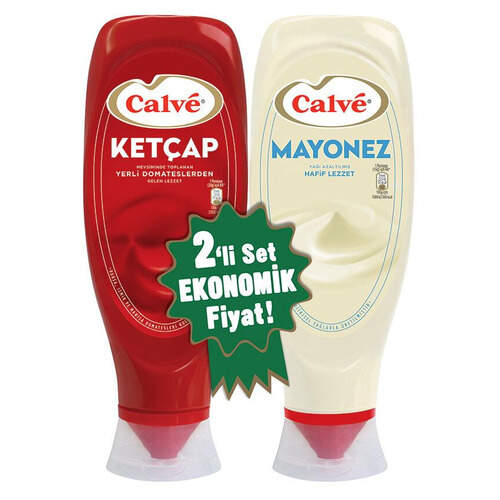 Calve 2 Li Ketcap 540 Gr. (tatlı) + Mayonez 600 Gr.