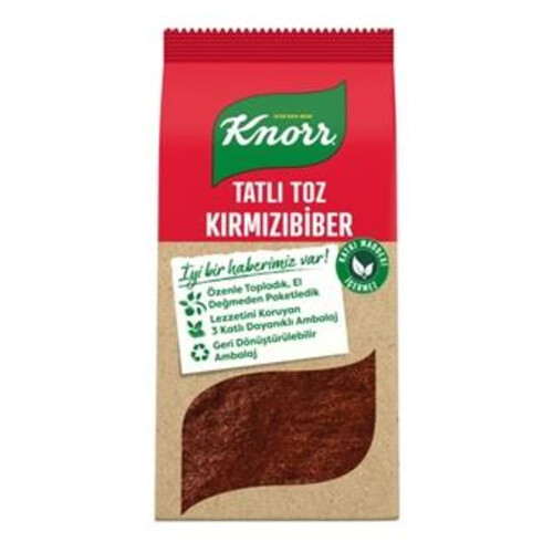 Knorr Tatlı Toz Kırmızı Biber 65 Gr