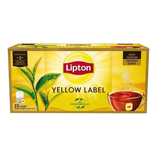 Lipton Yellow Label Bardak Poşet Çay 50 Gr.