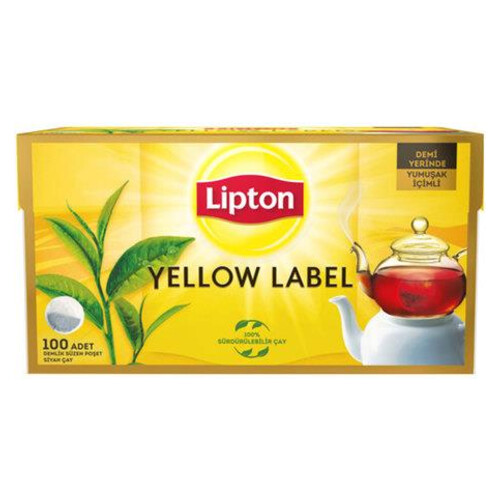 Lipton Yellow Label Poşet Çay Demlik 320 Gr.